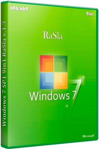 Скачать Microsoft Windows 7 SP1 RUS x86-x64 9in1 RaSla v1.4